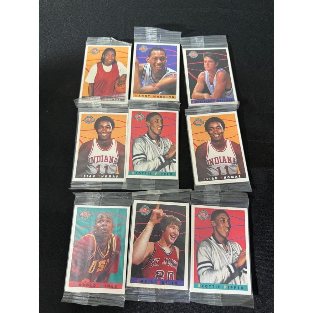 Kellogg's College Greats Basketball Cards Lot 9 Scottie Pippen Isiah Thomas Exc